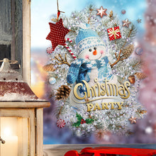 Load image into Gallery viewer, PVC Christmas Wall Stickers Snowman Decoration For Glass Window Background Wall 30*40cm
