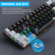 Load image into Gallery viewer, 68-key Axis Mechanical Keyboard Dual Color Rgb Backlit Gaming  Keyboard
