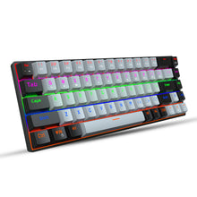 Carica l&#39;immagine nel visualizzatore di Gallery, 68-key Axis Mechanical Keyboard Dual Color Rgb Backlit Gaming  Keyboard
