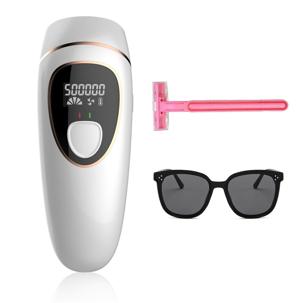 Hair  Removal  Device Upgraded To 999,999 Flashes IPL Whole Body Face Epilator White