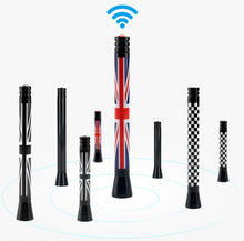 Load image into Gallery viewer, Antenna Mini Car Universal Radio Antenna Colorful Pattern Car Decoration Modified Antenna Black and white plaid_7.7cm
