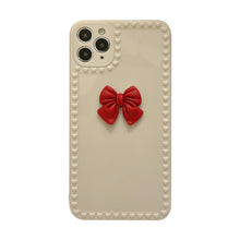 Carica l&#39;immagine nel visualizzatore di Gallery, Mobile  Phone  Case Three-dimensional Bowknot Ornament All-inclusive Soft Protective Shell For Iphone12 12pro(6.1)
