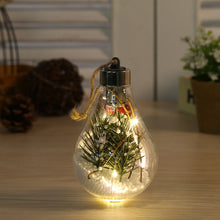 Carica l&#39;immagine nel visualizzatore di Gallery, Led Transparent Luminous Christmas  Ball Night Light Christmas Tree Decoration Pendant Style 3
