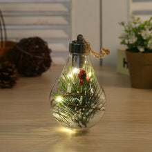 Carica l&#39;immagine nel visualizzatore di Gallery, Led Transparent Luminous Christmas  Ball Night Light Christmas Tree Decoration Pendant Style 3
