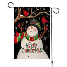 Carica l&#39;immagine nel visualizzatore di Gallery, 2 Pcs/set Garden  Banner Linen Christmas Element Pattern Garden Outdoor Decoration (without Flag Pole) 12x18 inches_2-piece set combination 01
