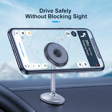 Carica l&#39;immagine nel visualizzatore di Gallery, Magnetic  Wireless  Car  Charger  Phone  Holder 360-degree Rotating Car Navigation Bracket Silver
