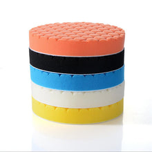 Carica l&#39;immagine nel visualizzatore di Gallery, 5 Pcs/set Sponge  Polishing  Pad Car Beauty Waxing Sponge Set 3/4/5/6/7 Inch Hexagonal Pattern Sponge Pad 6 inch
